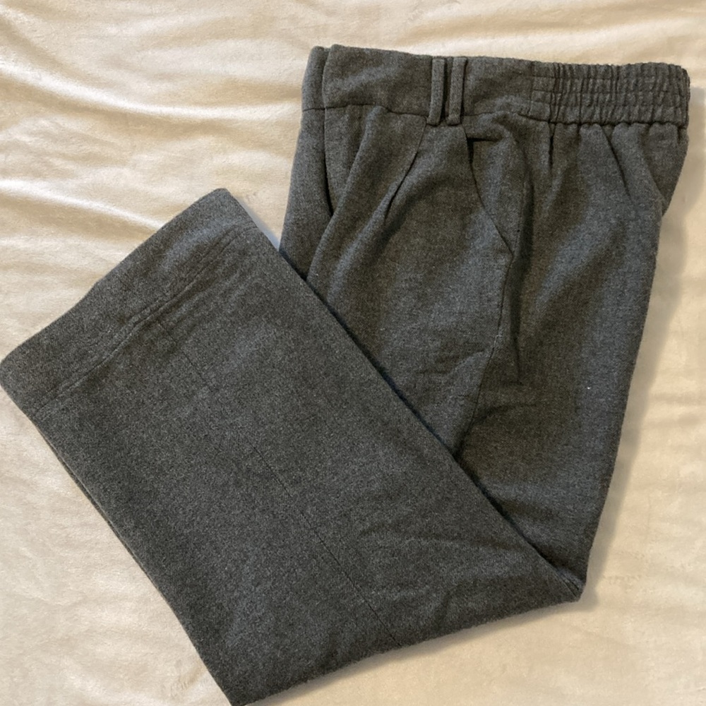 ZARA girls size 11 - 12 gray wool blend dress pants EUC